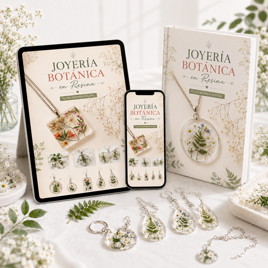 JOYERÍA BOTÁNICA EN RESINA - Aprende a encapsular la naturaleza y crea productos únicos desde casa.